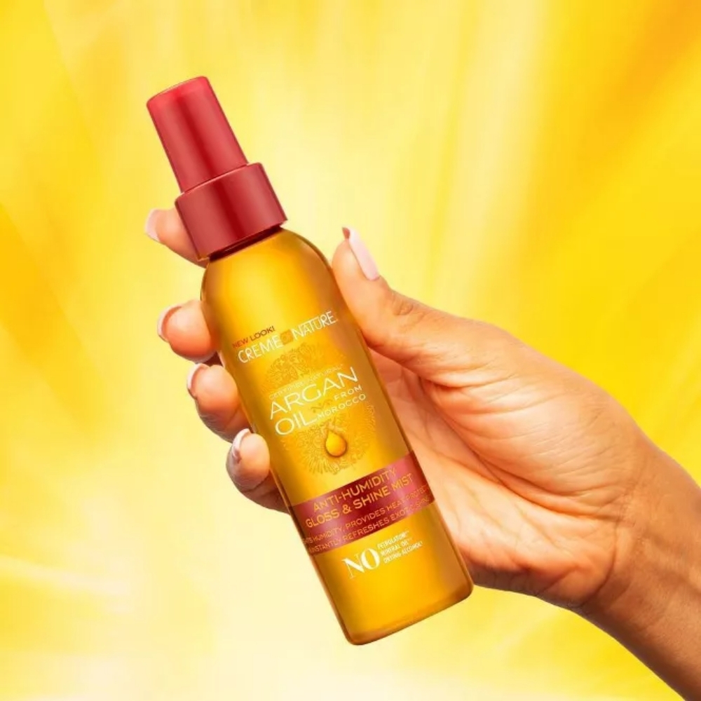 🐼🐼Creme of Nature Argan Oil Anti-Humidity Gloss & Shine Mist Hair Glosses -NWT - Picture 3 of 6